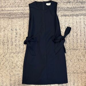 Love Bonita Black Midi Dress with Side Ties